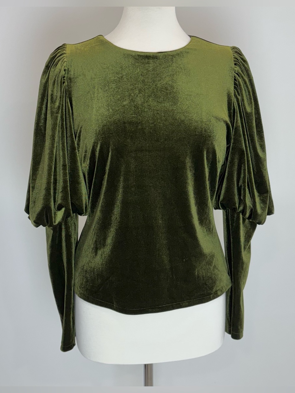 Sunday in Brooklyn green velvet top